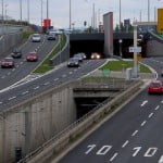 Bundesstraße 10 in Stuttgart (Einfahrt Pragsatteltunnel)